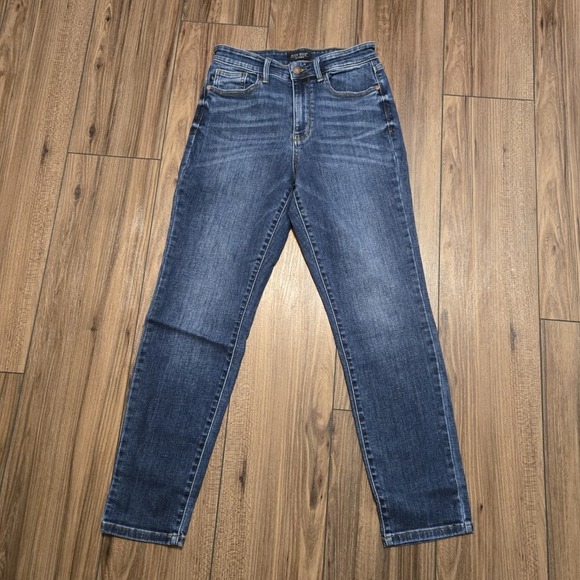 Judy Blue Women Medium Wash High Rise Straight Leg Jeans Size 7/28 - Picture 6 of 13
